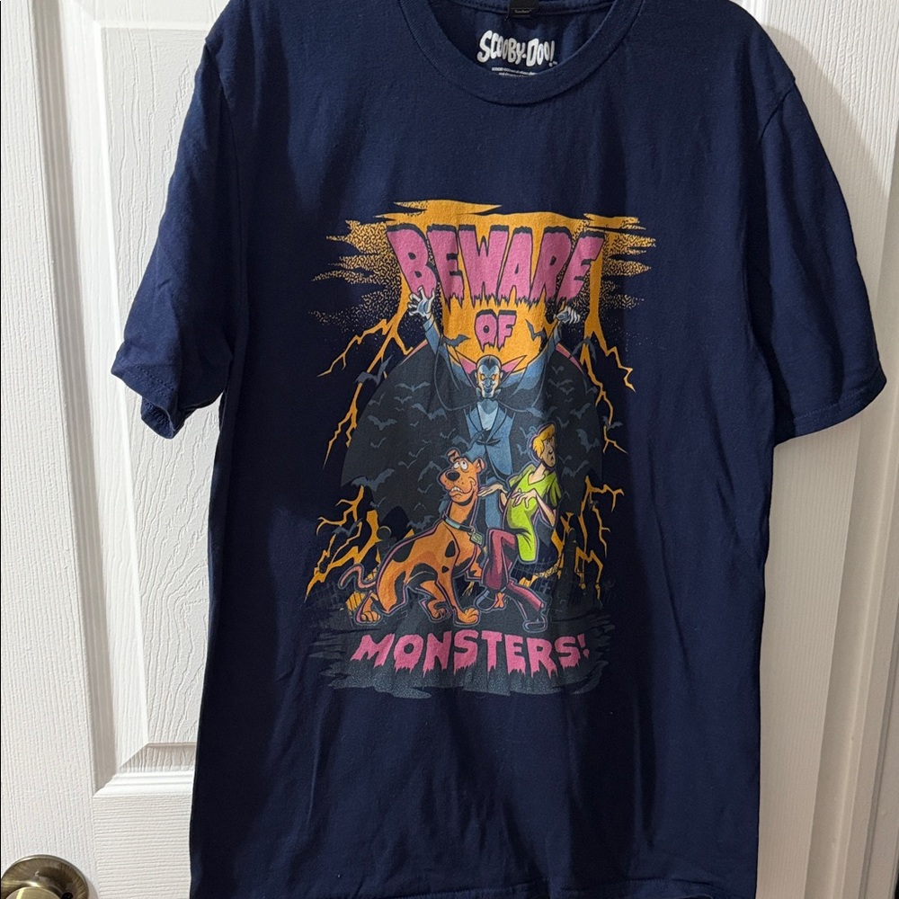 Men Scooby doo Navy Blue Graphic T-Shirt